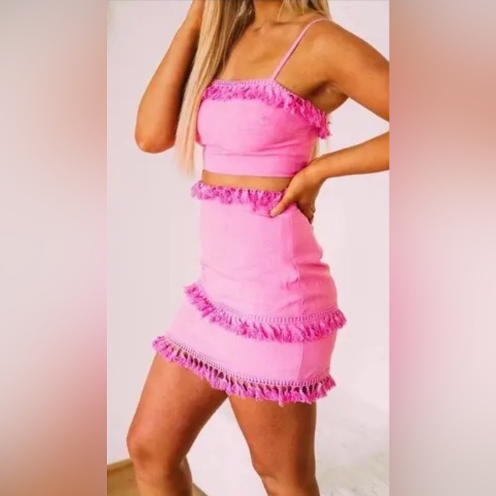 These Three Boutique Pink 2 Piece Set